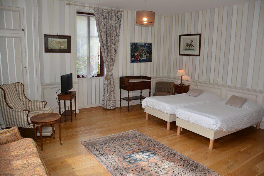 La chambre Le Pressoir du manoir