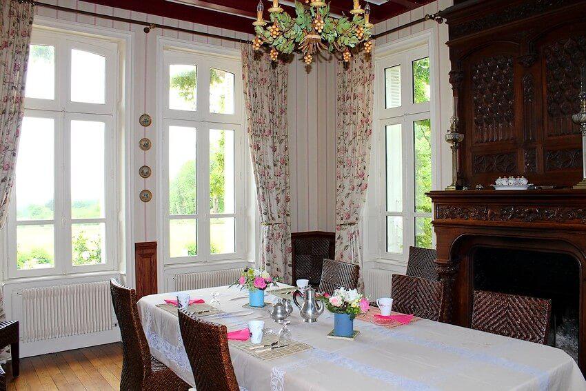 La table d'hôte du manoir