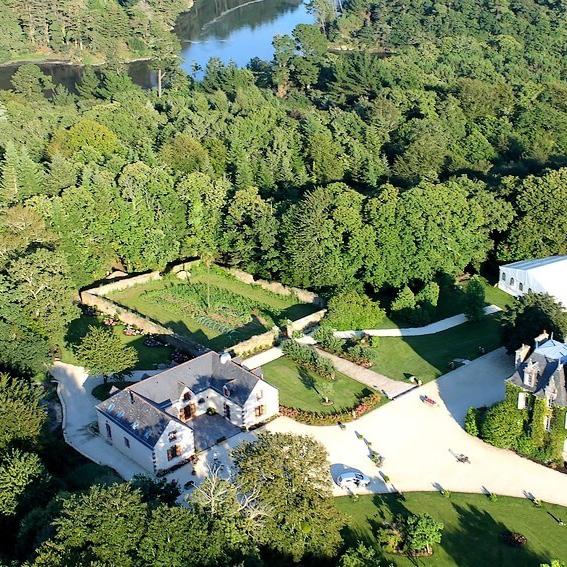 Le Manoir de Kérangosquer vu du ciel